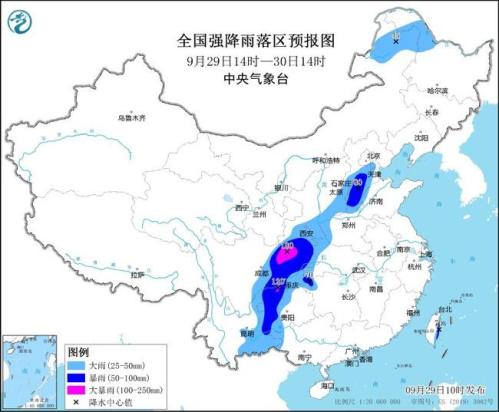 暴雨蓝色预警：河北四川贵州等14省区市部分地区有大到暴雨