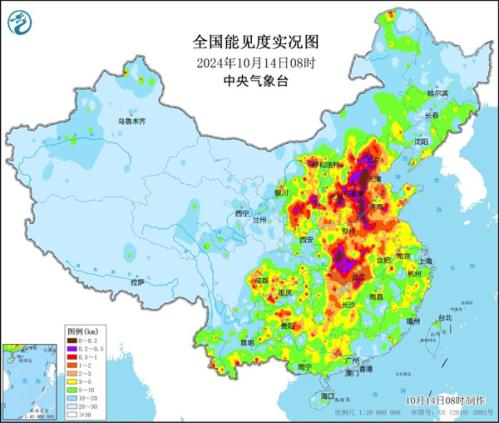 华北黄淮等地现立秋以来最大范围大雾天气 多地能见度不足100米