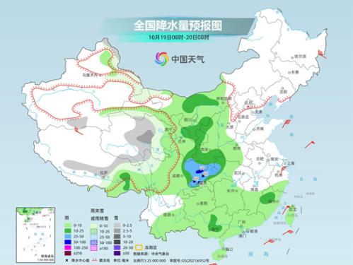 中东部大范围降水过程进入最强时段 强冷空气明起携大风降温登场