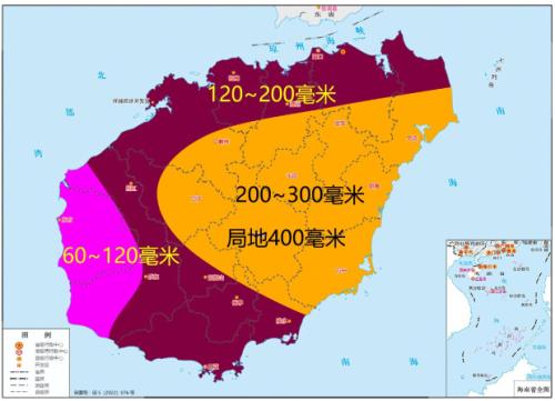 雨势猛烈！海南霸榜全国降水榜 今天强降雨持续局地仍有特大暴雨